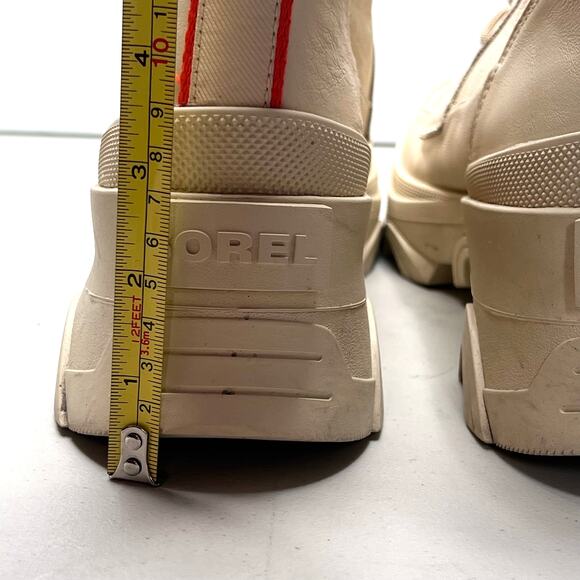 Sorel Brex Heel Lace Waterproof Boot Bleached Ceramic NL4306165 Women 9.5 - Picture 8 of 10